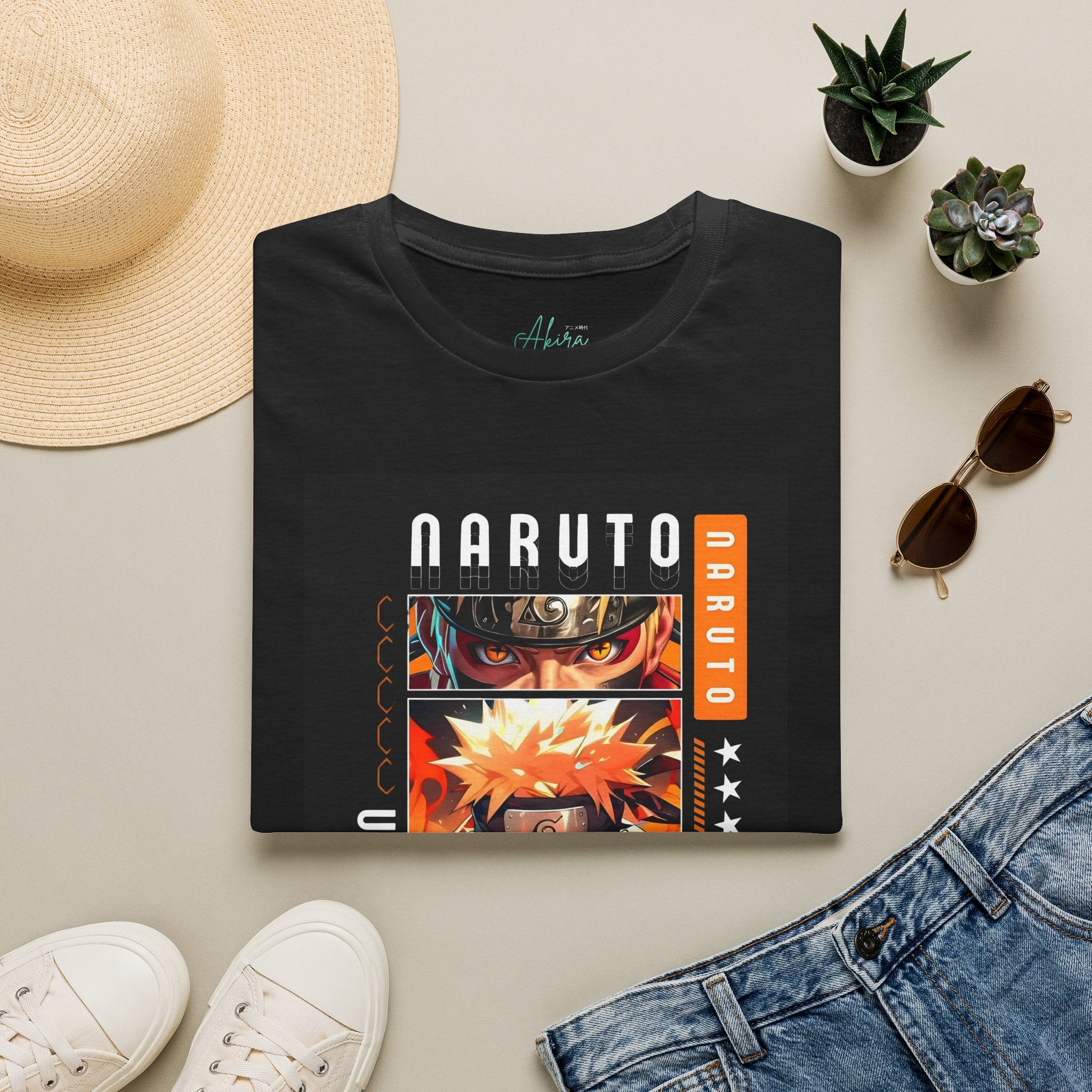 Naruto Graphic T-Shirt — Shippuden Anime Portrait Design