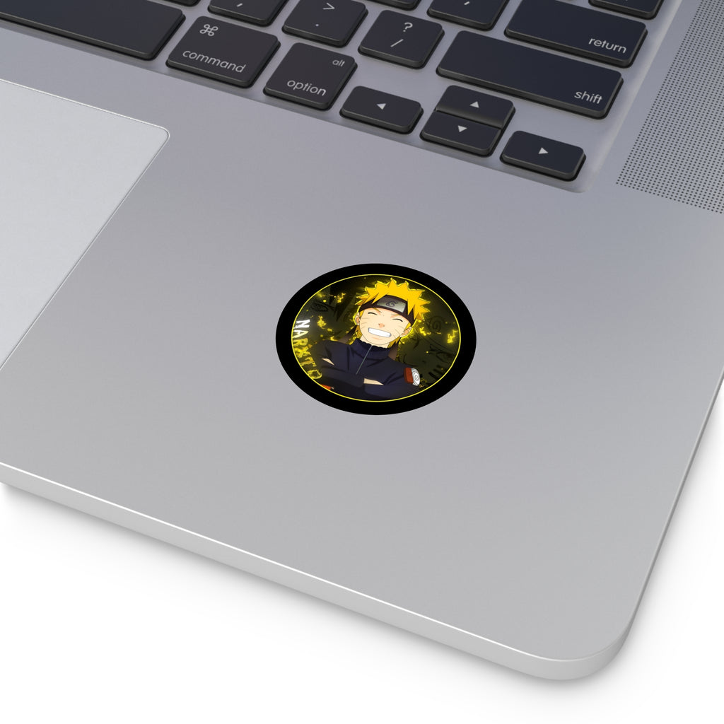 Naruto Smiling Round Vinyl Sticker — Included in Origin Pack