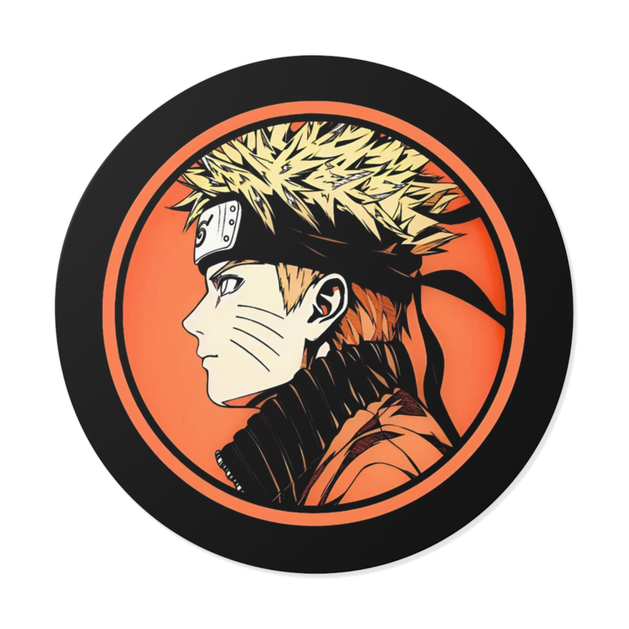 Naruto Profile Round Vinyl Sticker — Included