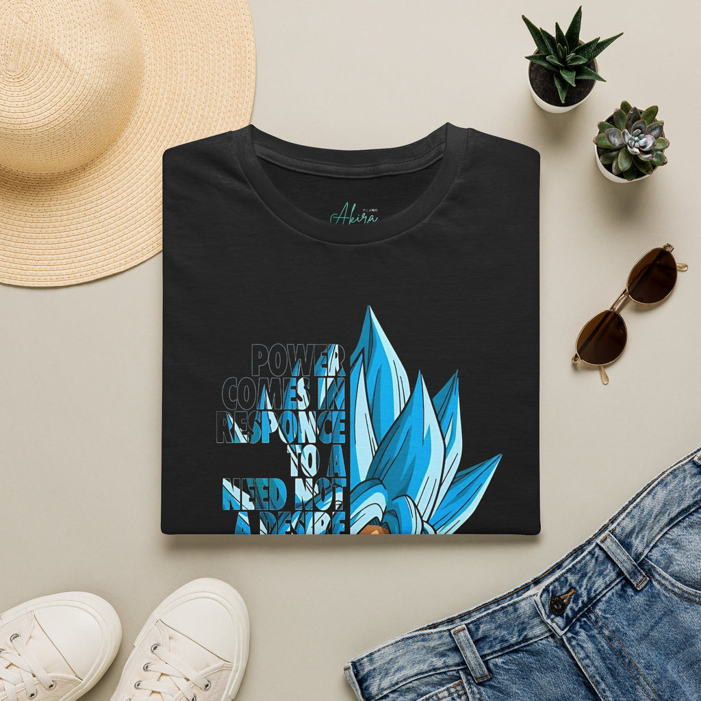 Dragon Power T-Shirt — Blue Super Saiyan Graphic Tee