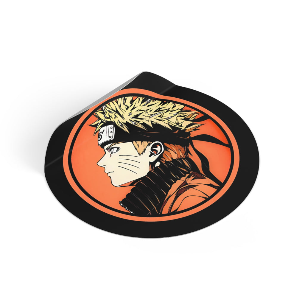 Naruto Profile Round Vinyl Sticker — Included
