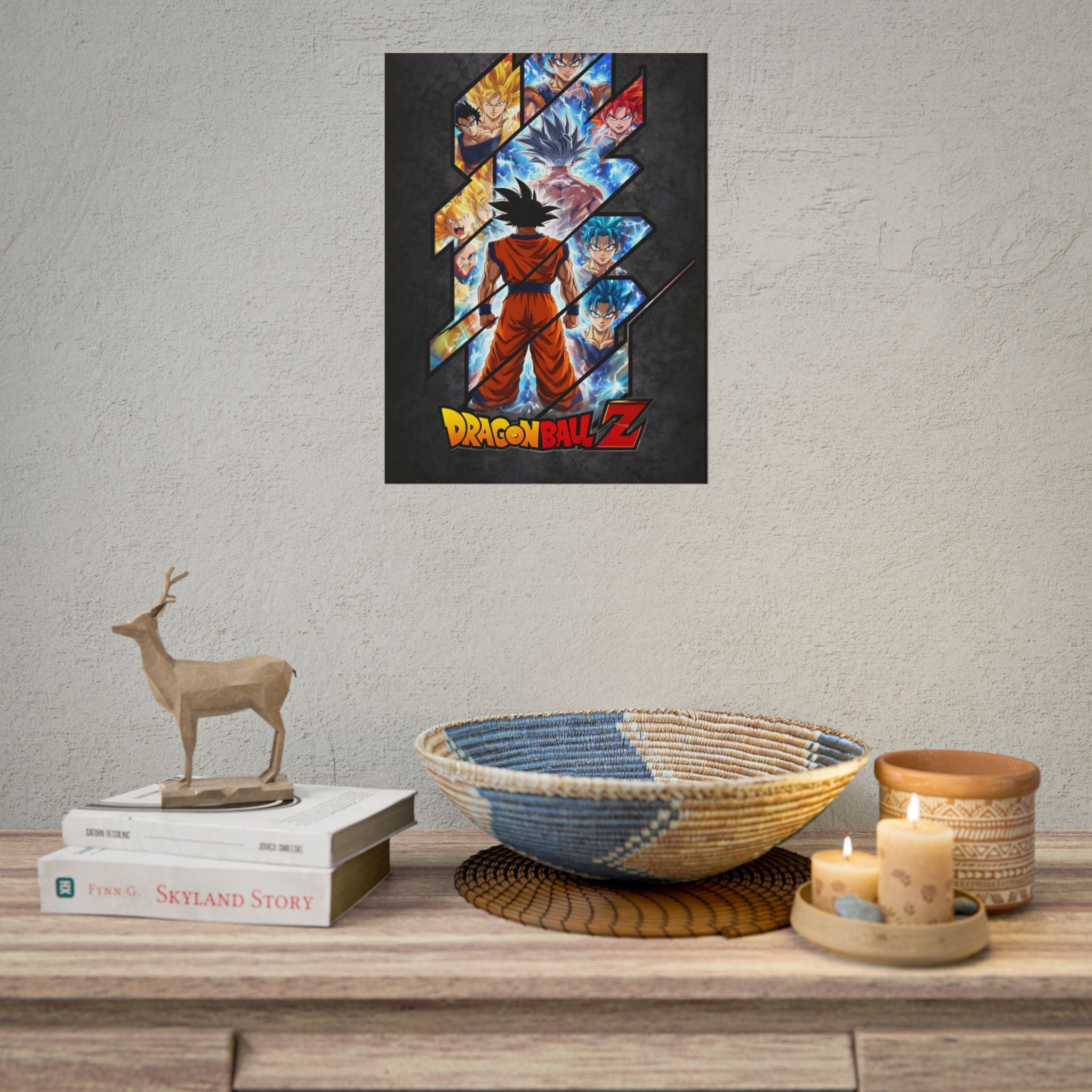 Dragon Ball Z Goku Formations Poster — Rolled Anime Wall Art