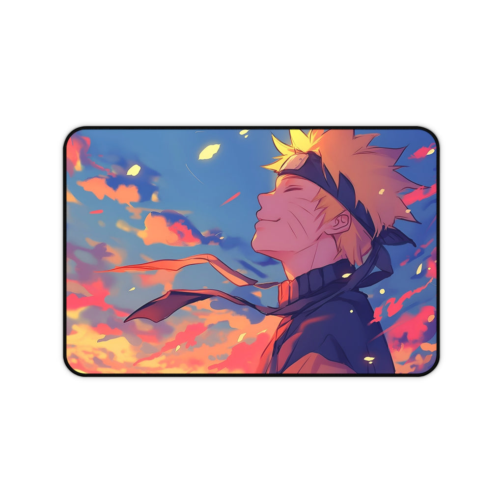 Desk Mat — Anime Sunrise Naruto Illustration Mouse Pad for Gamers & Fans