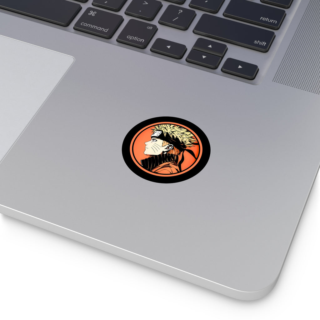 Naruto Profile Round Vinyl Sticker — Included