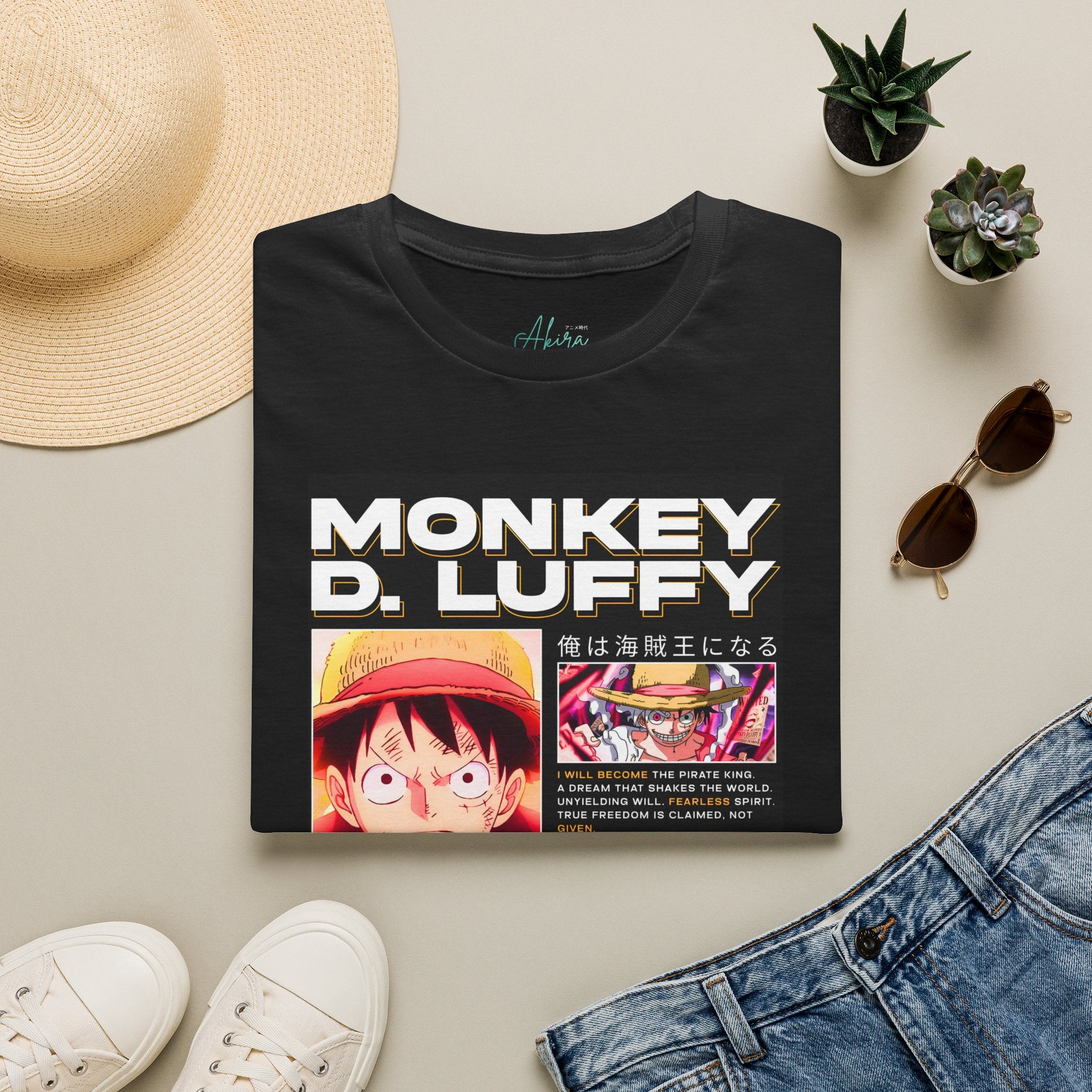 Monkey D. Luffy Graphic T-Shirt — King of Freedom Anime Tee