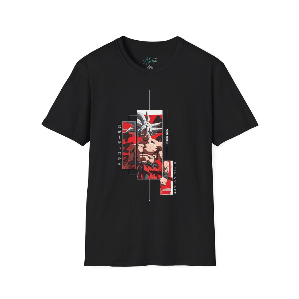 Anime Goku Graphic T-Shirt — Red & Black Super Saiyan Design